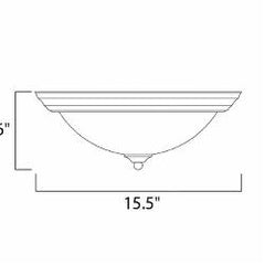 Maxim 5842MROI 3 LT Dimmable Flush Mount Fixture