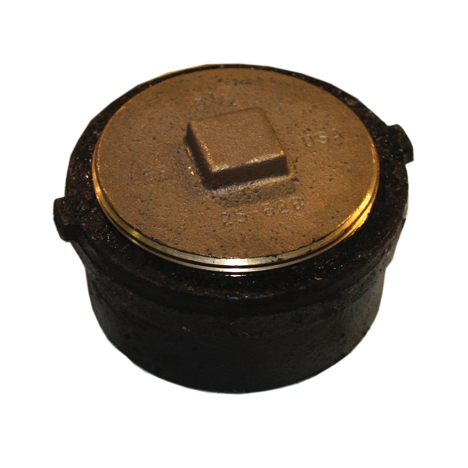 Tyler Pipe 012153 NoHub Cleanout Ferrule With Type A Brass Plug, 8 in