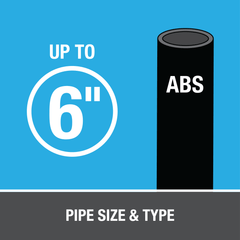 Oatey 30889 8 oz. Medium Set ABS Black Pipe Cement