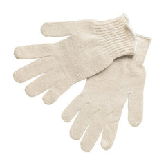 MCR Safety 9638L String Knit Work Gloves Natural Cotton Polyester Regular Weight