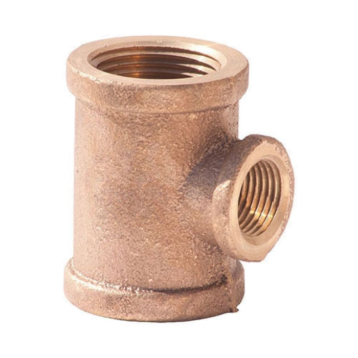 Merit Brass 106-060406 Leaded Reducer Tee 3/8 x 1/4 x 3/8 in NPT