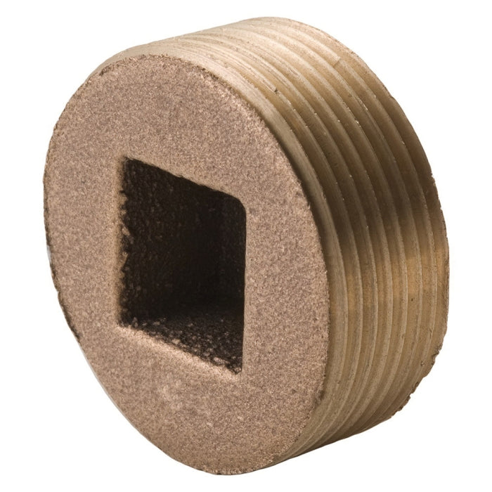 Merit Brass 118-64 Countersunk Square Head Plug 4 in MNPT