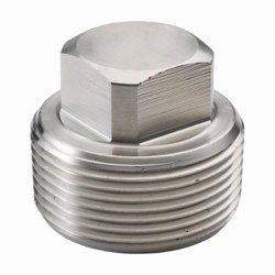 Merit Brass 3617D-08 Square Head Pipe Plug, 1/2 in Nominal, MNPT End Style, 3000 lb, 316/316L Stainless Steel, Import