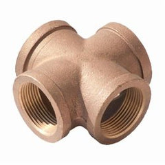 Merit Brass XNL110-16 Pipe Cross, 1 in Nominal, FNPT End Style, 125 lb, Brass