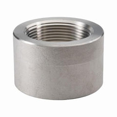 Merit Brass 3611HD-16 Half Coupling, 1 in Nominal, FNPT End Style, 3000 lb, 316/316L Stainless Steel, Import