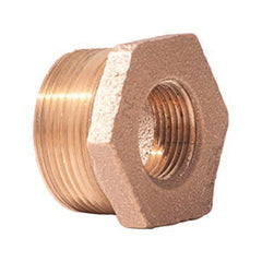 Merit Brass X114-1202 Brass Pipe Fitting, Class 125, Hex Bushing, 3/4 x 1/8