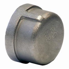 Merit Brass K616-64 Banded Pipe Cap 4 in FNPT 150 lb 316/316L Stainless Steel