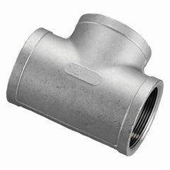 Merit Brass K406-12 Banded Pipe Tee, 3/4 in, FNPT, 150 lb, 304/304L Stainless Steel