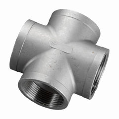 Merit Brass K410-06 Banded Pipe Cross 3/8 in FNPT 150 lb 304/304L Stainless Steel