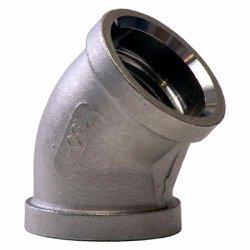 Merit Brass SWM402-24 Pipe Elbow, 1-1/2 in Nominal, Socket Welded End Style, 150 lb, 304/304L Stainless Steel