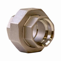 Merit Brass SWM487-12 Pipe Union, 3/4 in Nominal, Socket Welded End Style, 150 lb, 304/304L Stainless Steel, Import