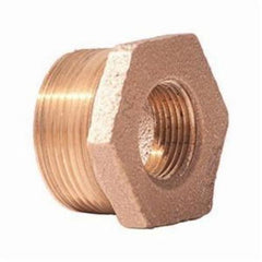 Merit Brass X114-1204 Hex Head Pipe Bushing, 3/4 x 1/4 in Nominal, MNPT x FNPT