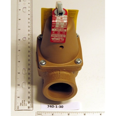 Watts 740-1-30 Relief Valve 30 Psi 1 X 1 1/4 1300M Btu 0382570