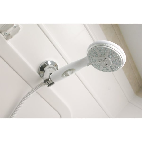 Camco 43714 Shower Head Kit - White w/On/Off includes hose, head, mount & hardware