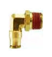 Midland Industries 20083 3/8 x 1/4 Push-In x MPT Forged Brass 90D Swivel Reducing Elbow