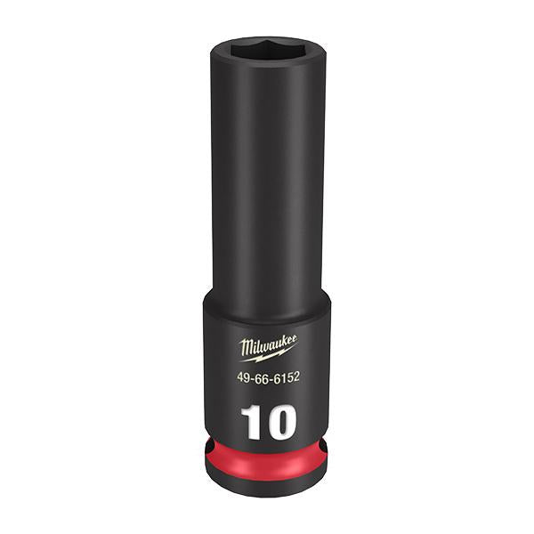 Milwaukee 49666152 Shockwave Impact Duty 3/8 Drive 10mm Deep 6 Point Socket