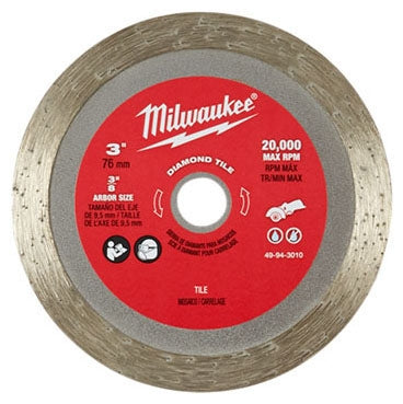 Milwaukee Tool 49-94-3010 3 Diamond Tile Blade