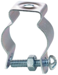 Minerallac 0B Conduit Hanger with Bolt and Nut Fits 1/2 EMT or 3/8 to 1/2 Rigid/IMC Zinc Plated