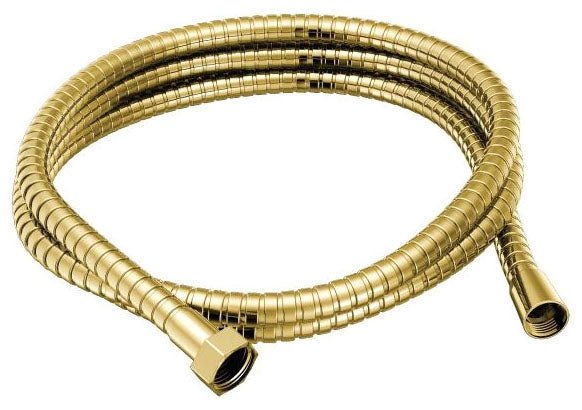 Moen A726P Handshower Hose Double Lock 69 Inch Polished Brass 1/2 Inch IPS