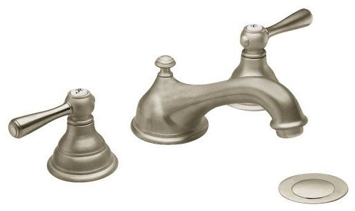 Moen T6105BN Kingsley Trim Kit 2 Handle Lavatory Faucet 1/2 Inch Replacement MPN T6105BN