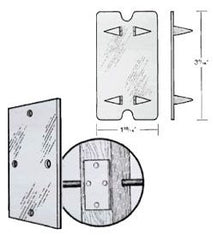 Mulberry 40465 Electrical Box Nail Plate 1-15/16 x 3-7/16