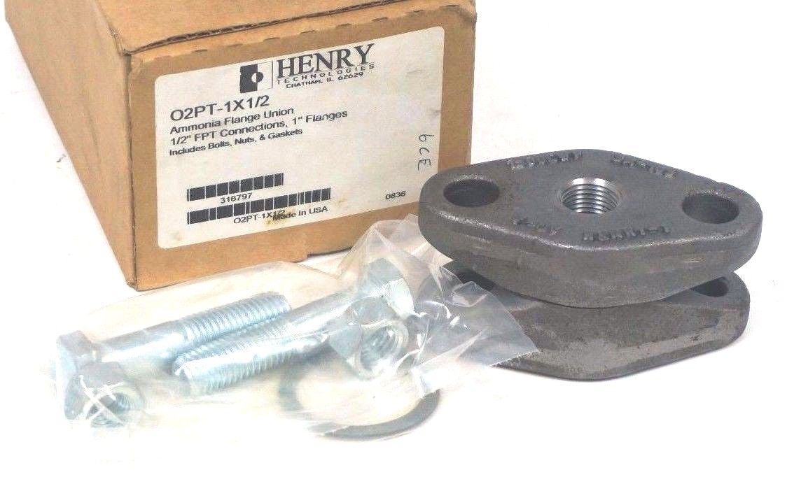 Henry Technologies O2PT-1X1/2 13 FPT Oval 2 Bolt Flg