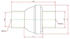 Nibco NJ7Q2X8 NIBS480YLF34 3/4 Solder Ring Spring Check Valve PTFE Seat S480Y-LF Lead Free NJ7Q2X8