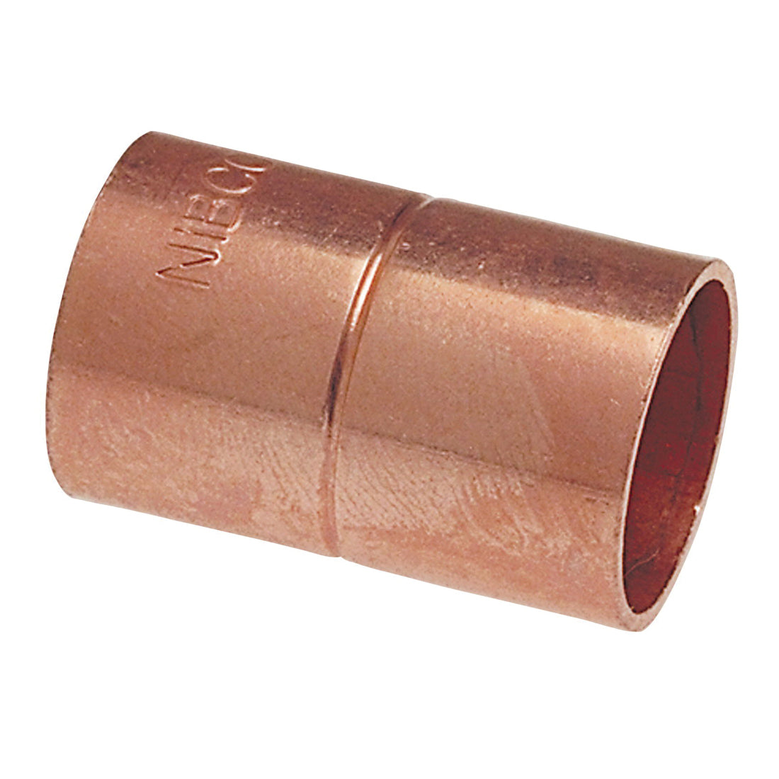 NIBCO 9001003 600RS Coupling With Rolled Tube Stop 3/8 in Nominal C End Style Wrot Copper