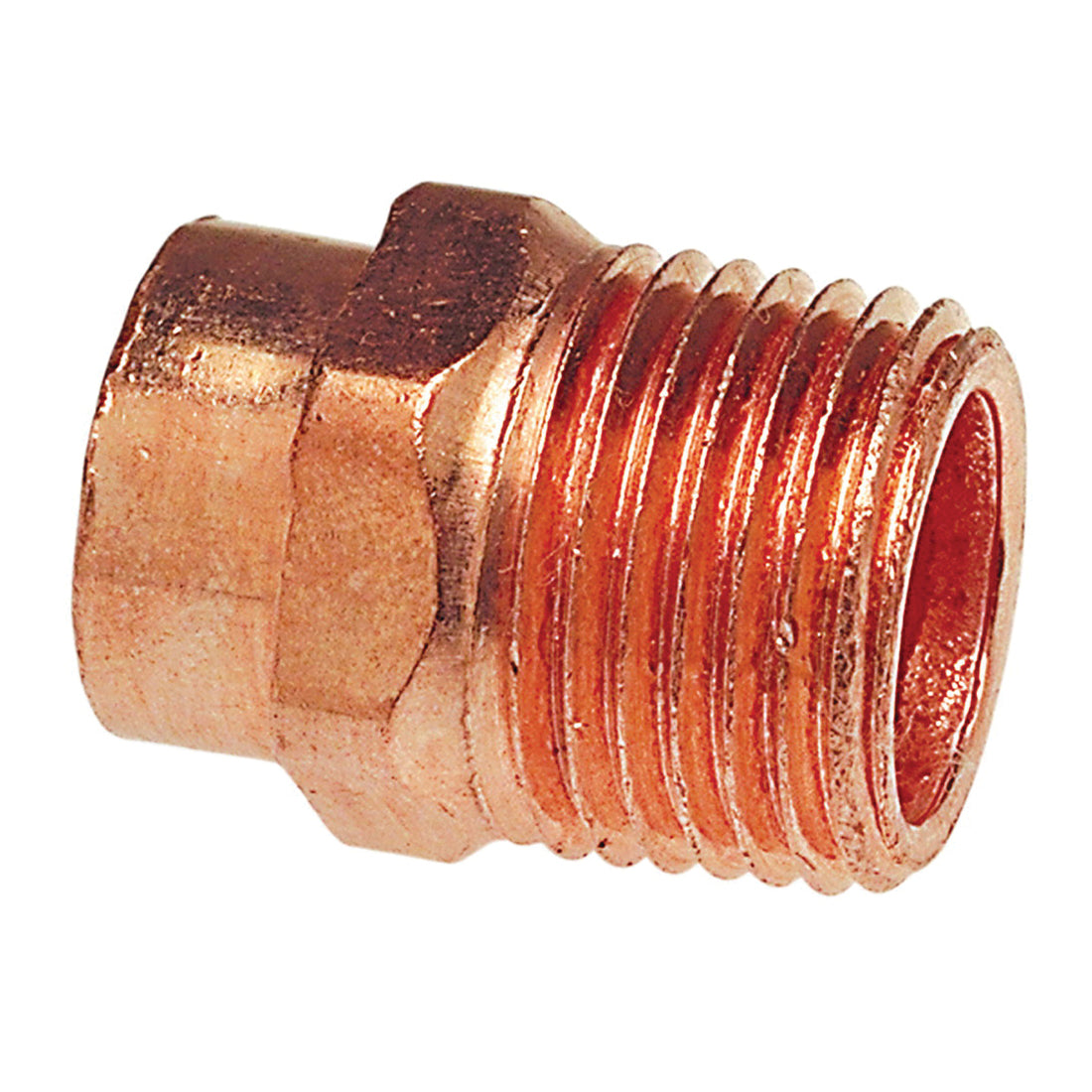 NIBCO 9032450 604R Adapter, 2 x 1-1/2 in Nominal, C x MNPT End Style, Copper