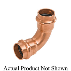 Nibco 9056150PC Elbow, 1-1/2 in Nominal, Press End Style, Wrot Copper, Domestic