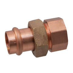 NIBCO 9256710PC Union, 3/4 in Nominal, Press x FNPT End Style, Wrot Copper, Domestic