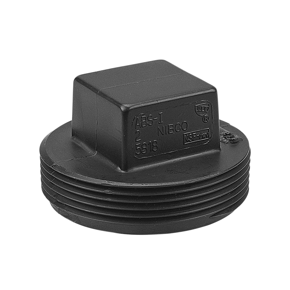 NIBCO I177400 DWV Plug 4 in Nominal MNPT ABS