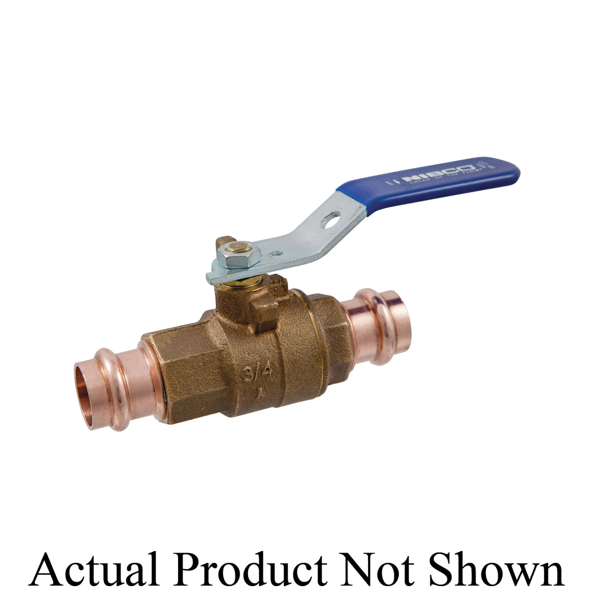 NIBCO NF84C06 2-Piece Ball Valve 1/2 in Nominal Press x Female Press