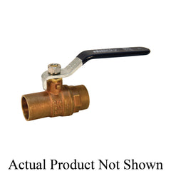 NIBCO NJ9600B 2-Piece Ball Valve 1-1/4 in Nominal Solder End Style Brass Body Standard Port