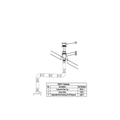 Noritz CVK-V-1-F Concentric Vent Kit - Vertical