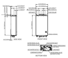 Noritz NRC661-OD-NG Tankless Water Heater 120000 BTU Outdoor Condensing Natural Gas