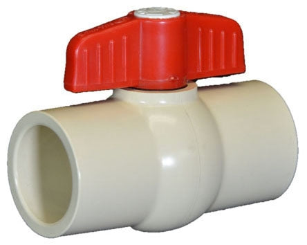 NDS C1310-05 1/2, Slip x Slip, 100 PSI, Tan CPVC, T-Handle, Ball Valve