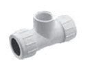 NDS CPT-1500-T 1-1/2 Threaded PVC Compression Tee