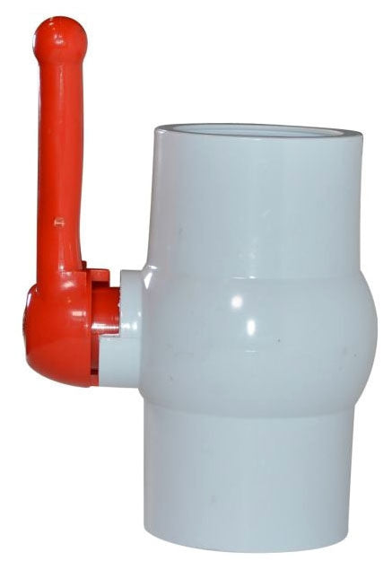 NDS E1310-40 4 Slip x Slip 150 PSI Schedule 40 White PVC Lever Handle Ball Valve