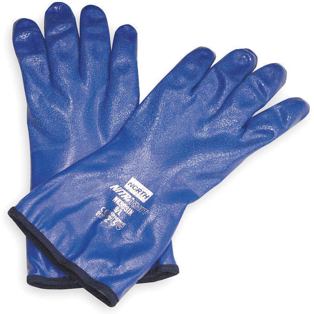 Honeywell North NK803IN/10 NITRI-KNIT High Performance Insulated Multi-Dipped Chemical Resistant Gloves SZ 10