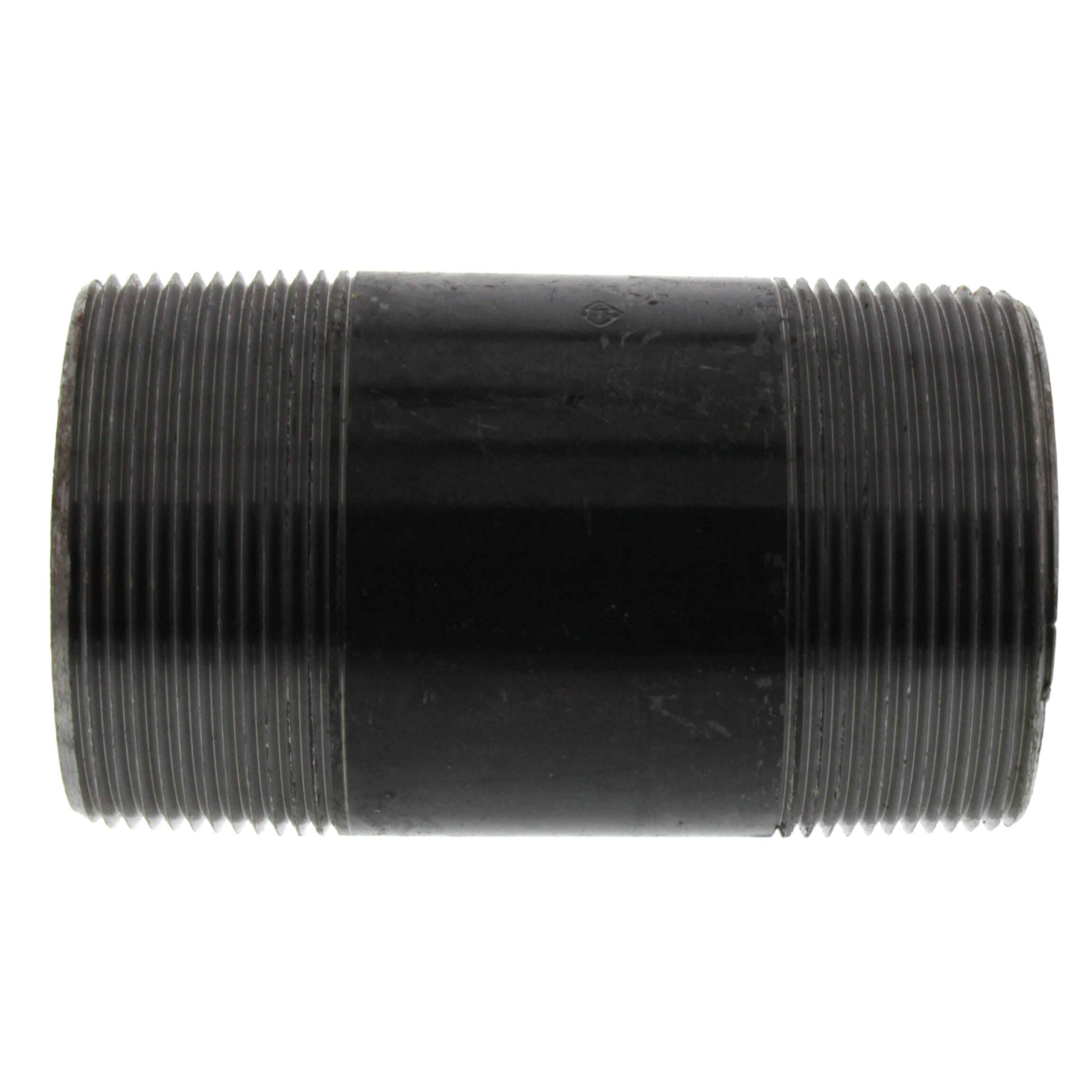 Everflow NPBL2040 2 x 4 Black Steel Nipple