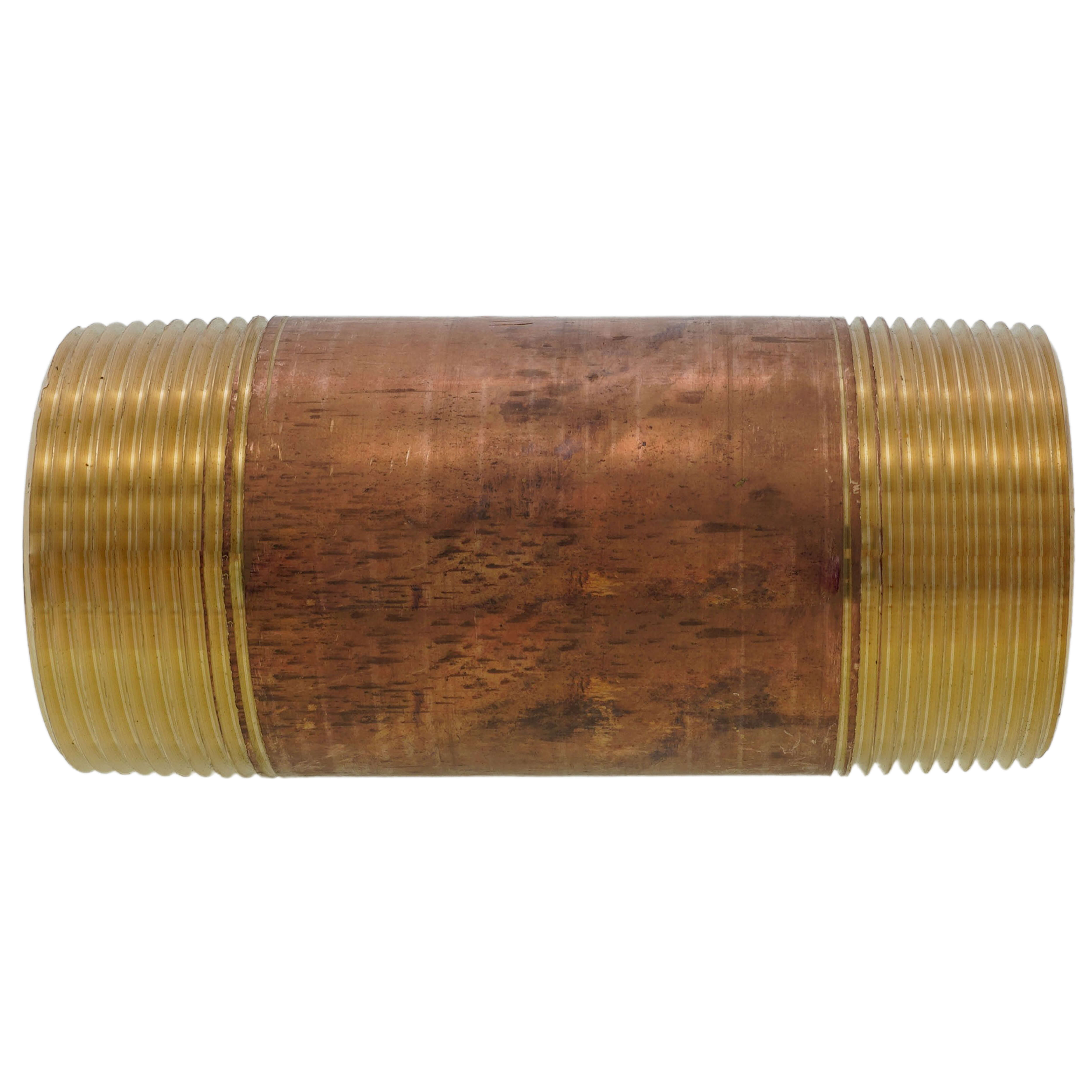 Everflow NPBR2560 | EVERFLOW NPBR2560 2-1/2 x 6 BRASS NIPPLE