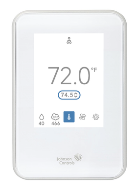 Johnson Controls NSB8BHN340-0 TEMP/HUM WHITE SNSRw/UserInter