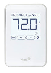 Johnson Controls NSB8BPN240-0 Network Sensor White with Display and Logo