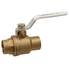 Nibco S-FP-600A-LF Full Port Forged DZR Copper Alloy Ball Valve, 3 inch, Sweat x Sweat