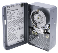 Tork 1101B 120 VAC 60 Hz 40 Amp NEMA 1 24 Hour Metal SPST Electromechanical Time Switch