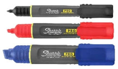 Sharpie 2018335 PRO Permanent Marker, Medium Chisel Tip, Assorted, 3-Pack