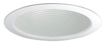 Nora Lighting NTM-513W White 5 Air-Tight Baffle Cone with White Flange