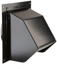 Broan-NuTone 843BL Wall Cap Black 6 Inch Round Duct