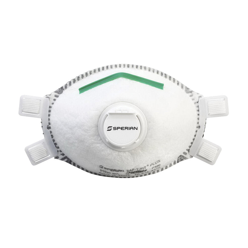 Honeywell North 14110440 Saf-T-Fit Plus Disposable Latex Free Particulate Respirator M/L Resists Airborne Solid Particula